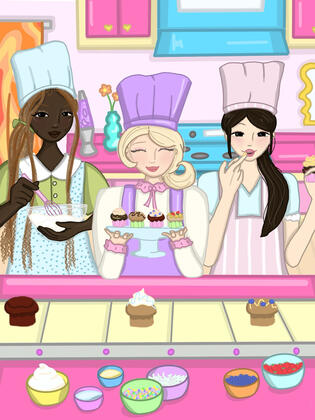 Cupcake Game Page for CB Magazine LEVEL UP Issue